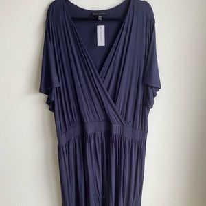 Mock wrap dress